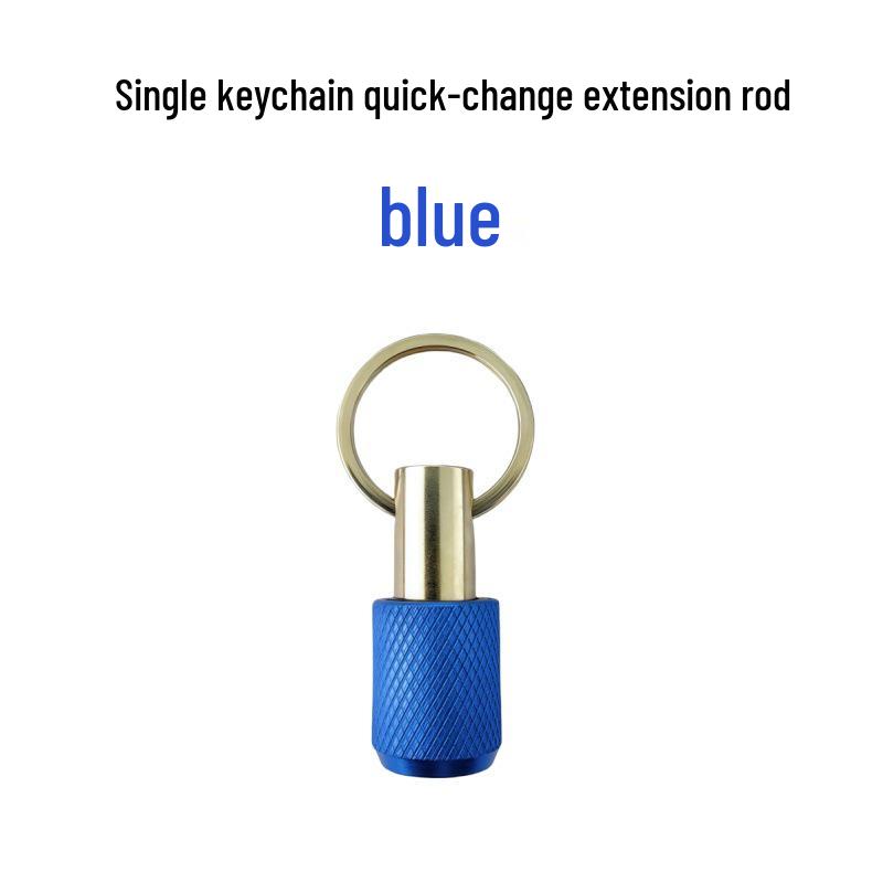 Набор из 5 цветных карабинных головок, удлинителей с шестигранным хвостовиком 1/4" и быстроразъемным механизмом