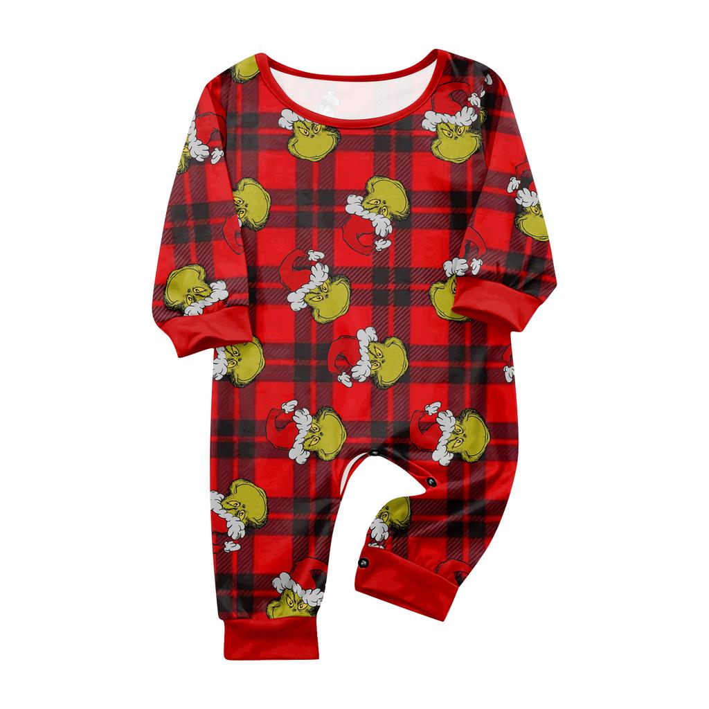 Принт Милый Семейный Комплект Пижамы, Домашняя Одежда, Семейный Комплект Топ с Длинным Рукавом и Брюки