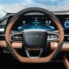 Кожаный чехол на руль автомобиля для Chery Jaecoo 7 Tiggo 2 3 4 7 8 Серии Летний автомобильный руль Аксессуары Chery Jaecoo 7