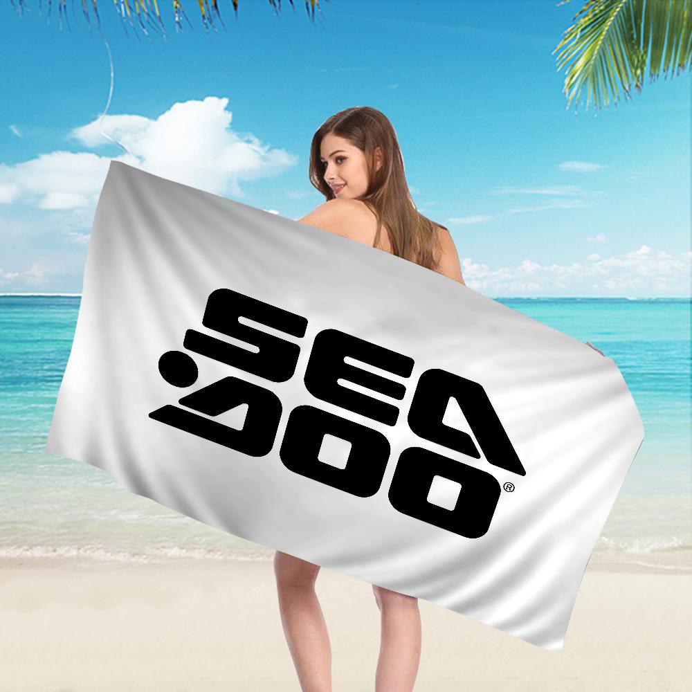 S-Sea D-Doo Seadoo Микрофибра Пляжное полотенце Впитывающее Быстросохнущее Мягкое Йога Плавание Курорт Альпинизм Полотенце