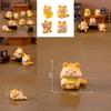 Adorable Resin Fat Cat Figurine Blind Box Cute Cartoon Miniature Animal Decor