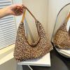 Нишевая современная сумка-мессенджер цвета леопардовой расцветки, плечевая холщовая сумка, женская студенческая универсальная однокомнатная тканевая