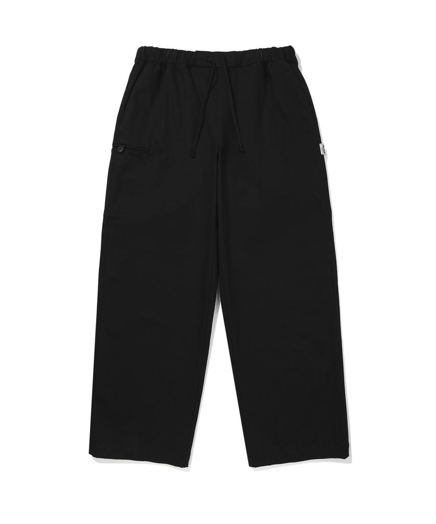KODAK Cotton Wide Straight Easy Pants Black