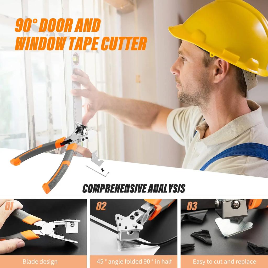 Прямоугольные плоскогубцы V-образные плоскогубцы Угловые ножницы Резак Ножницы для кабель-канала Ножницы для резиновых полос под углом 90 градусов для уплотнительной полосы окон с лезвиями