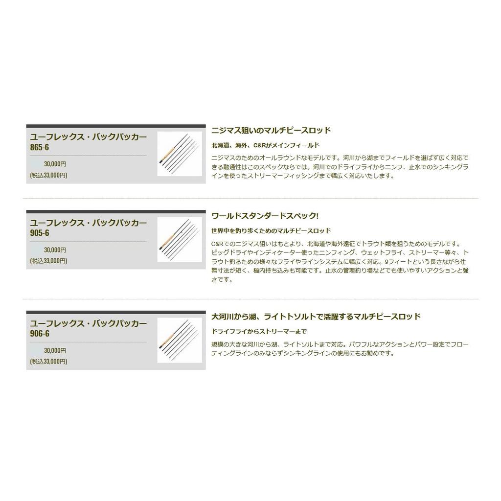 TIEMCO Euflex Backpacker 704-6