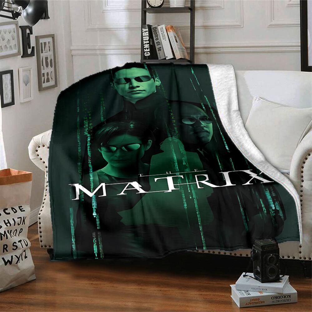 1 шт. Матрица, Нео Плед Легкий Фланелевый Плед Для Дивана, Кровати, Путешествий, Гостиной, Офиса, Дивана, Кресла И Кровати