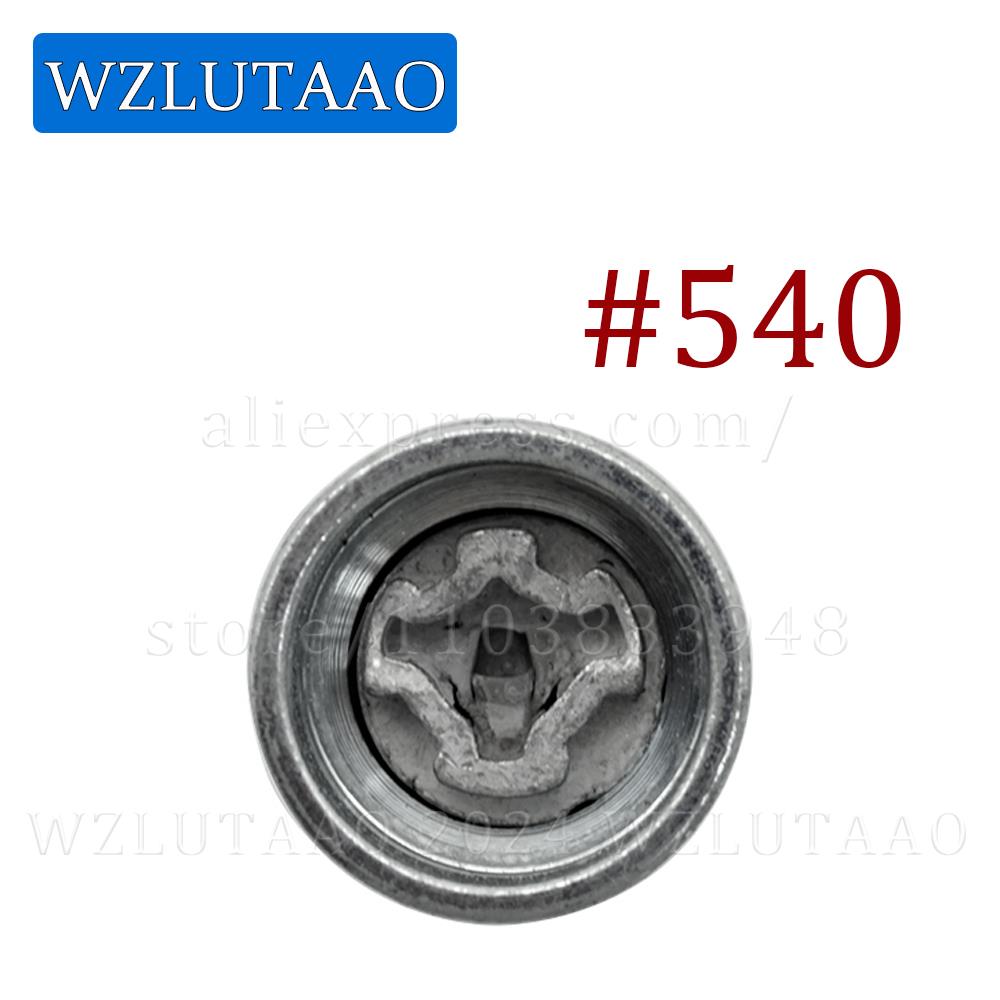1Pcs #531-#540 Car Tire Anti-Theft Screw Removal Tool Socket Key Sleeve For VW Touareg Sharan Beetle Phaeton Tiguan CC Scirocco