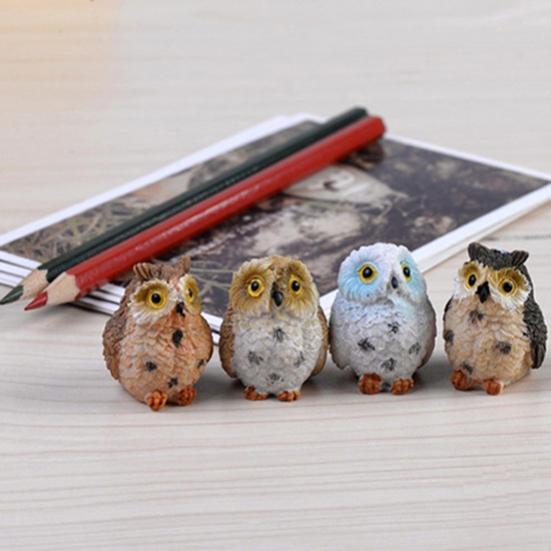 Landscape Owl Doll Resin Fairy Home Garden DIY Decor Micro Ornaments Decoration