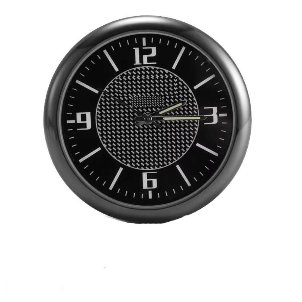 Mini Size Car Clock Round Design Quartz Clock Mechanics Style Luminous Clock Air Conditioner Vent