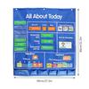 School Classroom Pocket Chart with Date Month Year Week Season Weather Event Cards Teacher Teaching