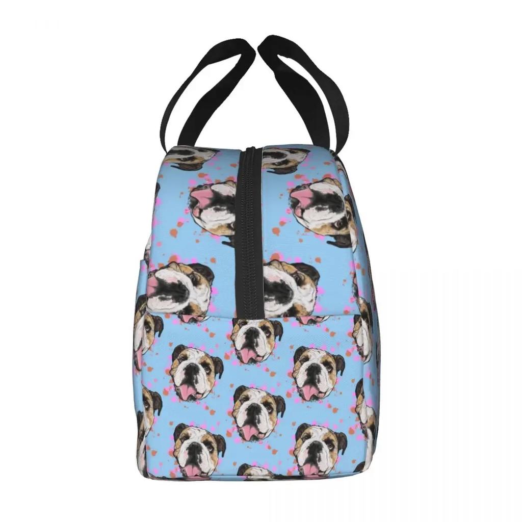 Ланч-бокс с изображением британского бульдога для женщин, портативный герметичный охладитель, термосумка для еды, для детей, школьников