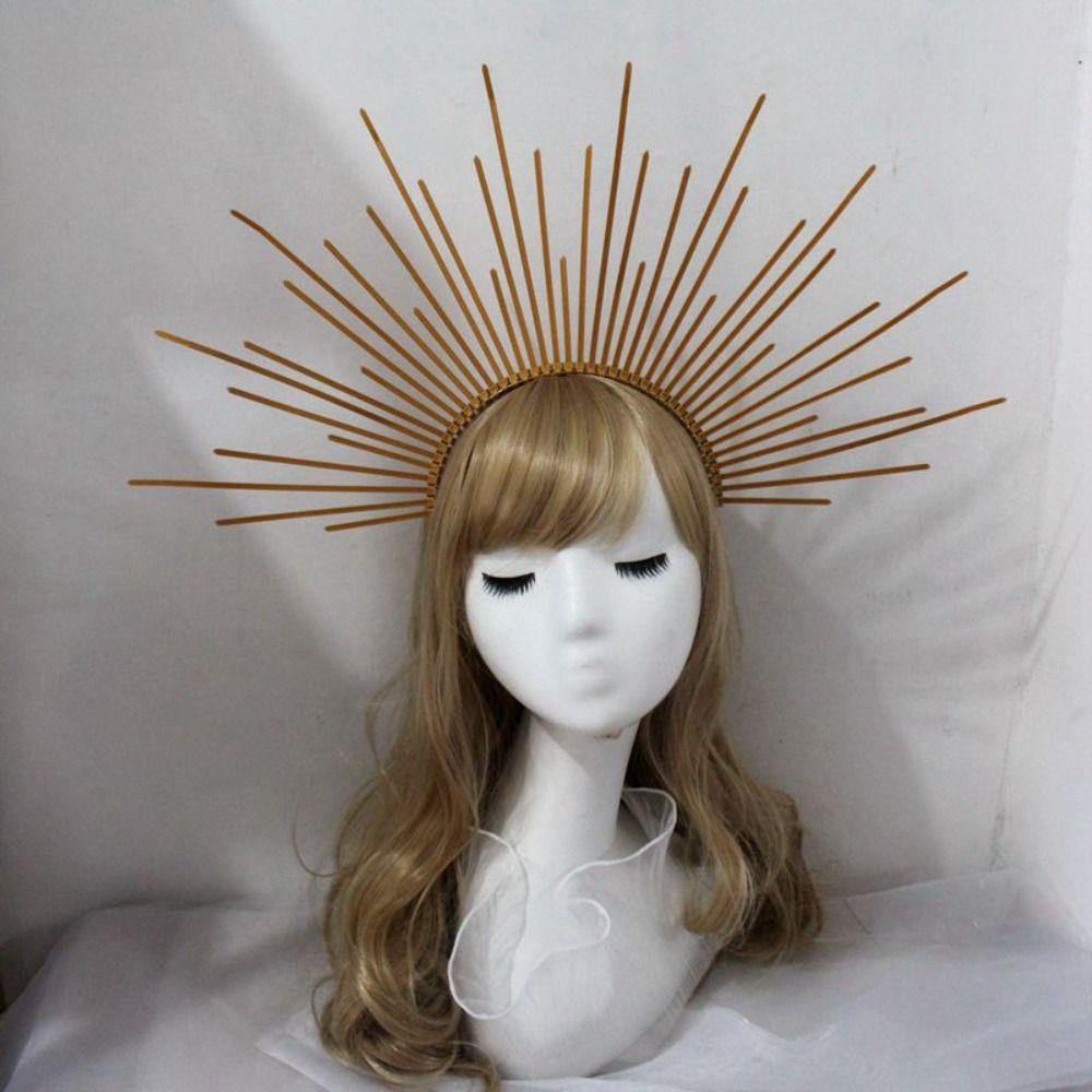 Vintage Handmade Gothic Lolita Tiara Sun Goddess Headwear Wedding Headpiece DIY Crown Material Kits