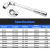 High Torque Car Repair Tool Multipurpose Hexagonal Spanner Socket Wrench Hand Tool L-shaped