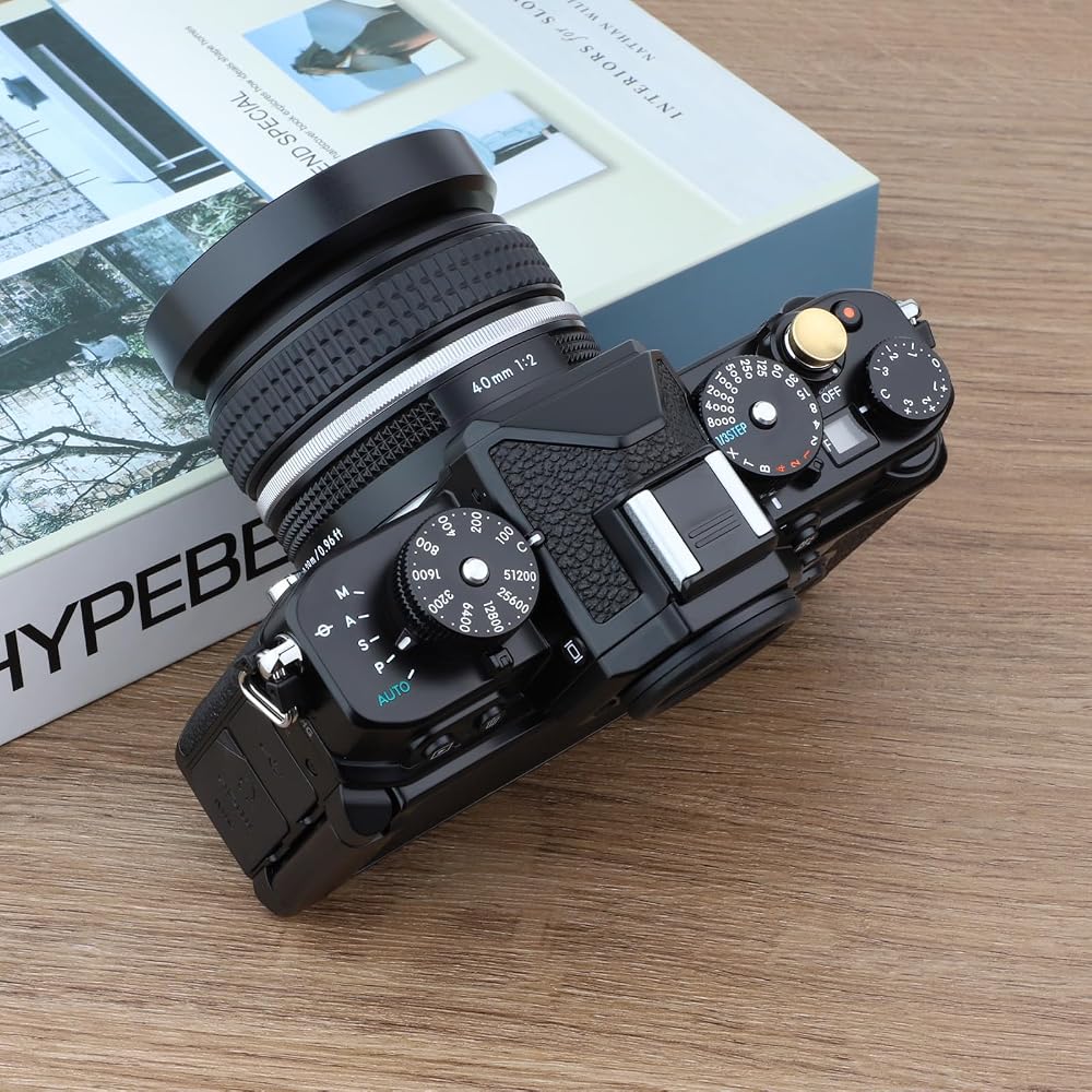 Haoge Metal Lens Hood for Nikon NIKKOR Z 40mm f/2, Z 28mm f/2.8, and Z 28mm f/2.8 (SE) Lenses, Screw-on Type, Compatible with 52mm UV Filters and 52mm