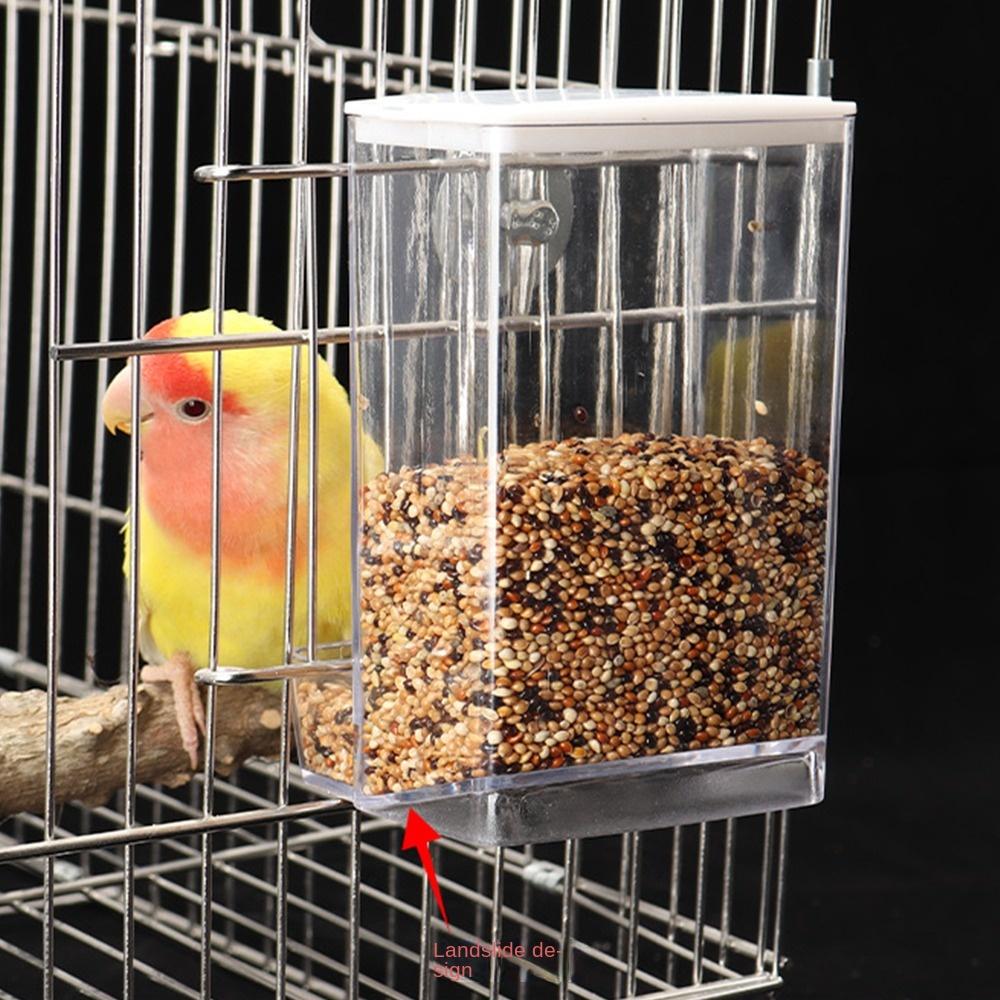Пластиковый дозатор корма для птиц, большая емкость, кормушка для попугаев, кормушка для птиц, маленькая и средняя