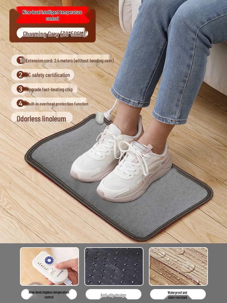 Электрическая грелка для ног: Офисный согревающий коврик для пола для женщин