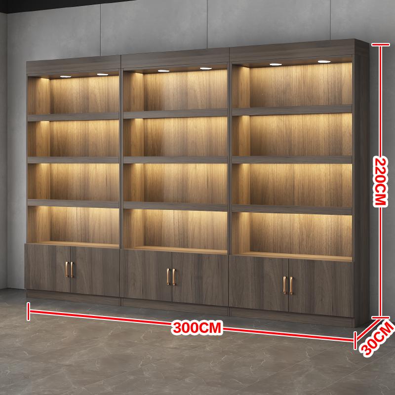 High-End Multi-Layer Wine and Cigarette Display Cabinet for Stores