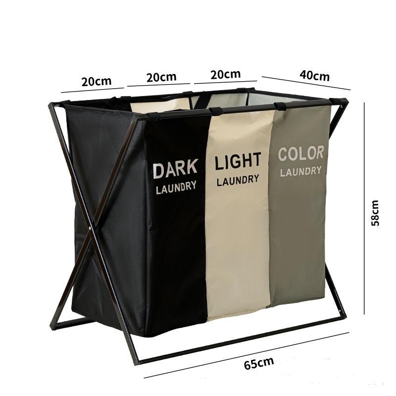 Waterproof Foldable Oxford Cloth Laundry Hamper with Lid for Bathroom Use