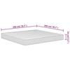 VidaXL Matelas en mousse moyennement doux 200x200 cm 373016