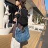 Denim Tote Bag Women's Large Capacity Shoulder Crossbody Bag
