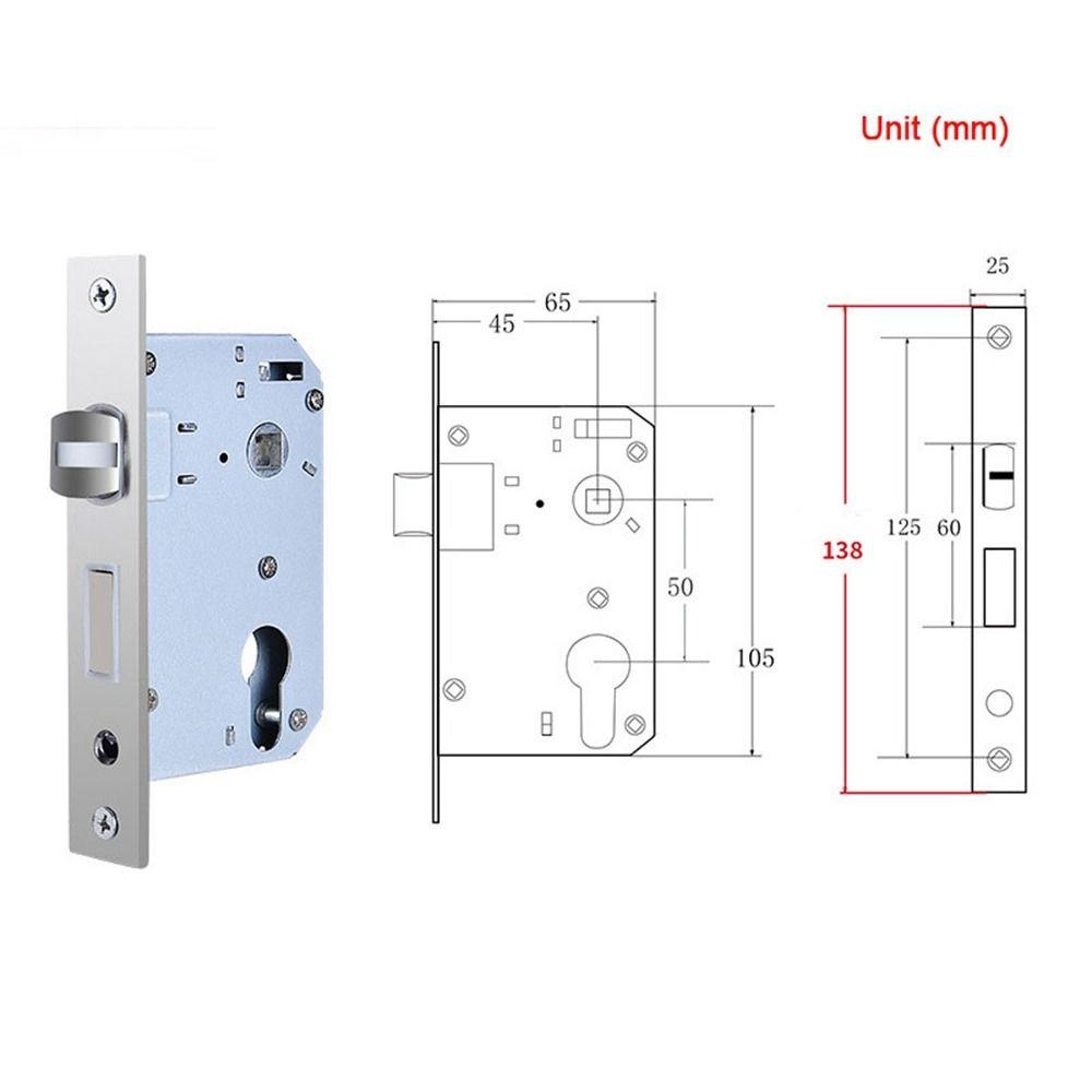 Цилиндр дверного замка из нержавеющей стали, замок с дверной ручкой, новый дверной замок, корпус двери