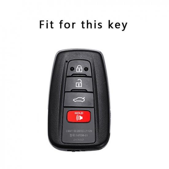 TPU Remote Key Cover Case Fob Holder for Toyota Camry RAV4 Prius C-HR 4 buttons