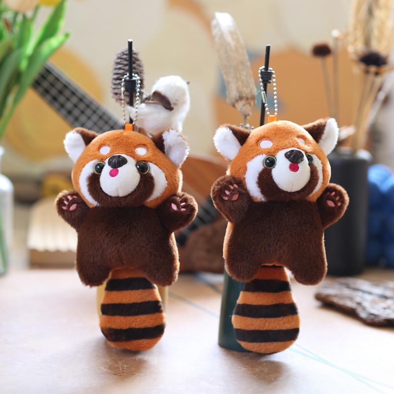 Милый милый маленький енот подвеска плюшевая игрушка кукла маленькая панда сумка подвесной брелок кукла