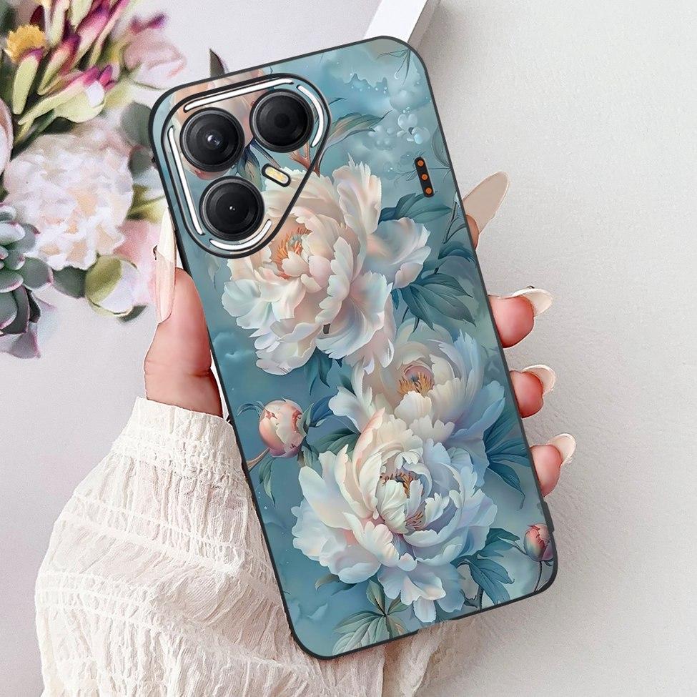 For Tecno Pova 7 5G Cover Case LJ7 Luxury Butterfly Love Fashion Flowers Cool Lion Painted Phone Case For Techno Pova7 5G Bumper