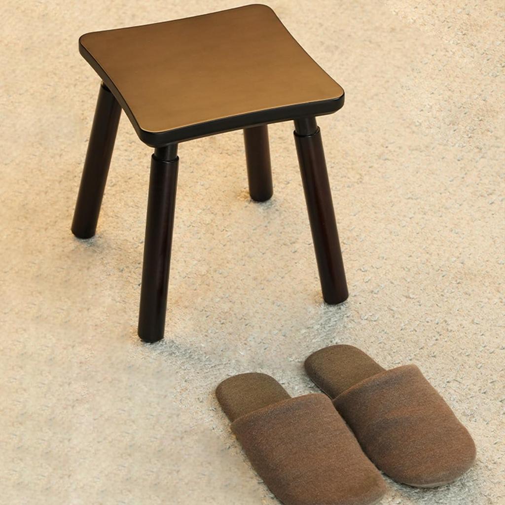 Low Step Under Step Entryway Natural Bamboo Low Stool for Changing Small Indoor Mini Stool Stool, Stool, Footstool, Desk, Footrest, Ladder, Seat,