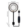 USB 8 Вт Аквариумный светодиодный светильник Clip-on Light 360-градусный вращающийся светильник для аквариумов для выращивания растений в соленой воде 4 цвета регулируемый