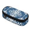 Pencil Bag Printed Wear Resistant Polyester Easy Open Zipper with Main Pocket Mesh Layer and Removable Pen Divider for Boys Girls