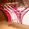 2шт эротическое женское кружевное прозрачное нижнее белье с открытой промежностью и стрингами