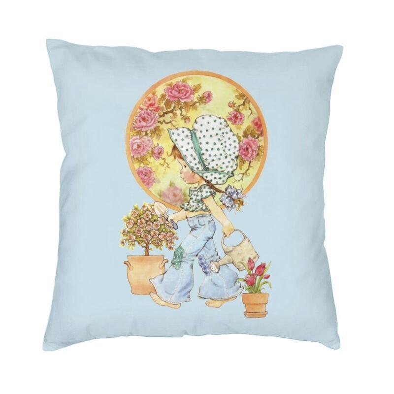 Sarah Kay Girl Cartoon Animation Cushion Cover 45x45 Decoration Printing Throw Pillow for Sofa Double Side