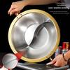 ZISIZ 304 Stainless Steel Three-Layer Divided Hot Pot