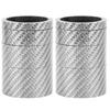 2 Set Carbon Fiber 5 10 15 20mm Bicycle Headset Front Fork Spacer Stem Bike WasherSilver