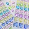 Нежные стразы для ногтей, подвески с плоским дном, стеклянные камни, подвески в форме сердца