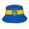 Women Bucket Hat Ukraine Ukrainian National Flag Spring Picnic Headwear Packable Vacation Fishing Cap Panama Hat Birthday