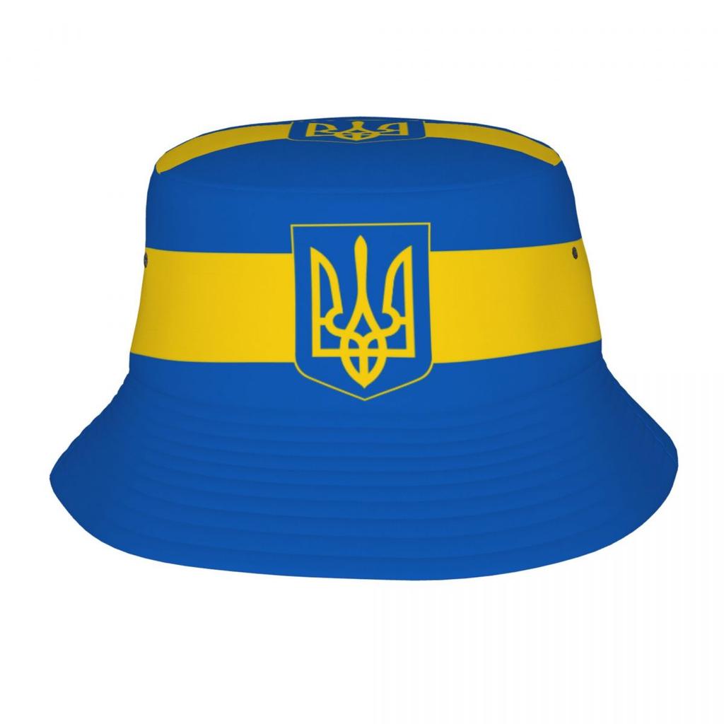 Women Bucket Hat Ukraine Ukrainian National Flag Spring Picnic Headwear Packable Vacation Fishing Cap Panama Hat Birthday