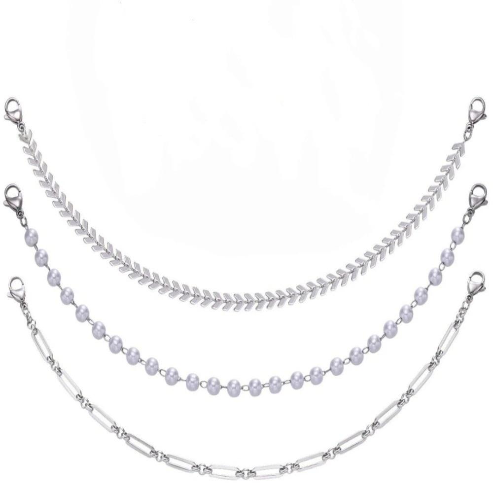 3pcs/Set Detachable Cap Charms Zinc Zinc Alloy Stainless Steel Rolo Chain Hip Hop DIY Hat Chain Themed Events