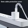 6 шт. Защита кабеля Силиконовый спиральный органайзер для зарядного кабеля Защита концов провода Чехол для кабеля зарядного устройства USB для iPhone Аксессуары