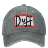 DUFF The Ssimpsons Cartoon Washed Baseball Cap Street Style Hip Hop Hats Spring Unisex Women Outdoor Sun Sunshade Baseball Caps