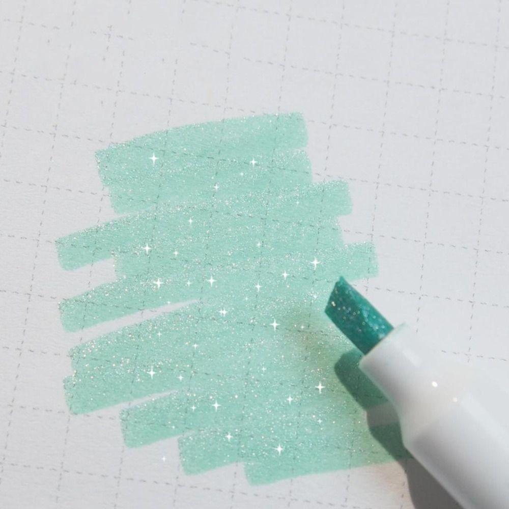 5PCS Plastic Draw Doodle Pens Colorful Shiny Fluorescent Pen Marking Pen  School Office Supplies