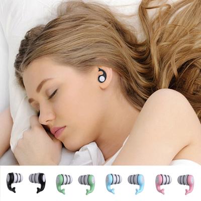 Эргономичные силиконовые беруши 25 дБ с шумоподавлением Водонепроницаемые многоразовые пылезащитные беруши для защиты органов слуха для работы Вечеринки для сна и храпа