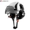 LOEBUCK Safety Helmet With Visor Equipped with Internal and External Sunshade Goggles and Noise Reduction Protection Ear Muffs Work At Hight Abs