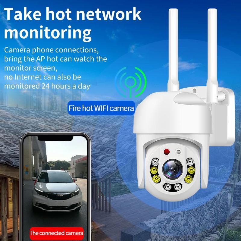 Беспроводная камера Wi-Fi 5 ГГц и 2,4 ГГц, 8 светодиодов, инфракрасная веб-камера ночного видения, водонепроницаемая купольная видеокамера наблюдения, поддерживает голосовую связь в режиме реального времени
