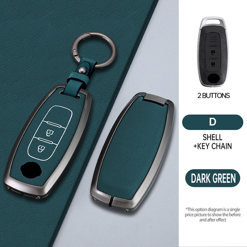 3 4 Buttons Zinc Alloy Car Shell for Nissan X-trail T33 Qashqai J12 Teana Altima Ariya 2022 2023 Key Case Cover Holder Keychain