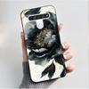 Чехол с рисунком для LG Q61 / LG K61 / LG Q70, чехол-бампер, мягкий силикон, черный корпус, милый цветочный мультяшный чехол