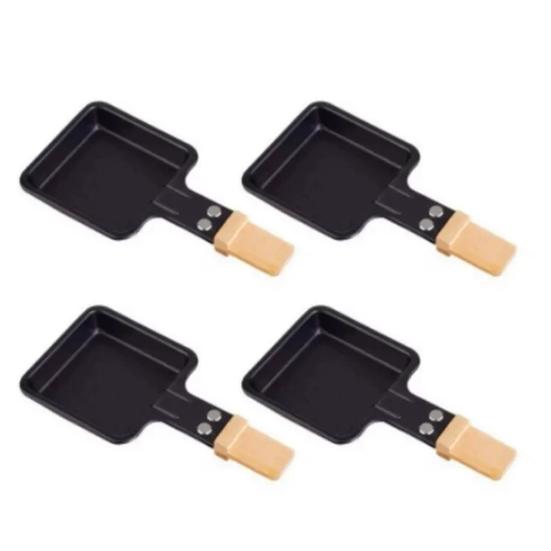 1/4 шт Мини-сковорода для гриля для раклетов с антипригарным покрытием, квадратная треугольная