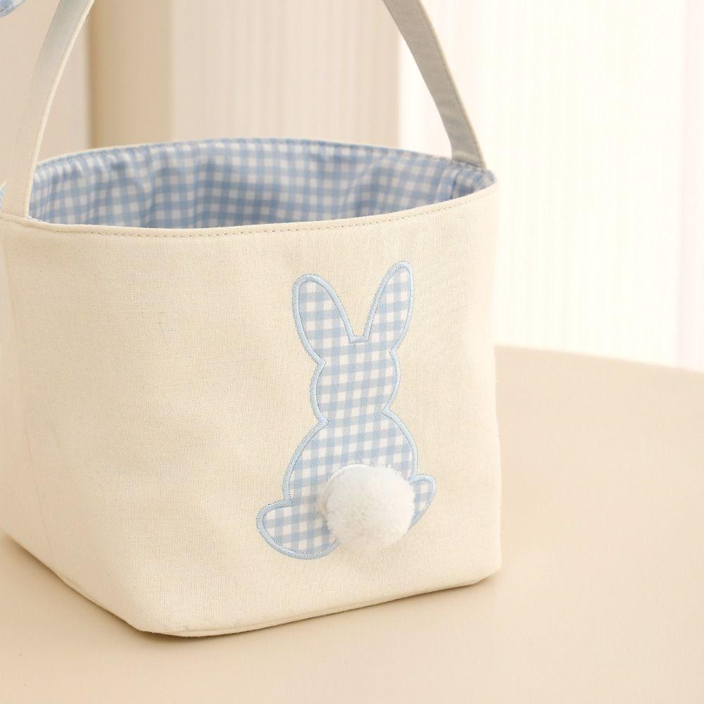 Large capacity Easter Bunny Basket Long ears Easter Egg Basket Rabbit Basket Easter decorations