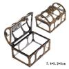Vintage Transparent Pirate Treasure Storage Box Organizer Earrings Crystal Gem Jewelry Trinket Women Jewelry Display Travel Case